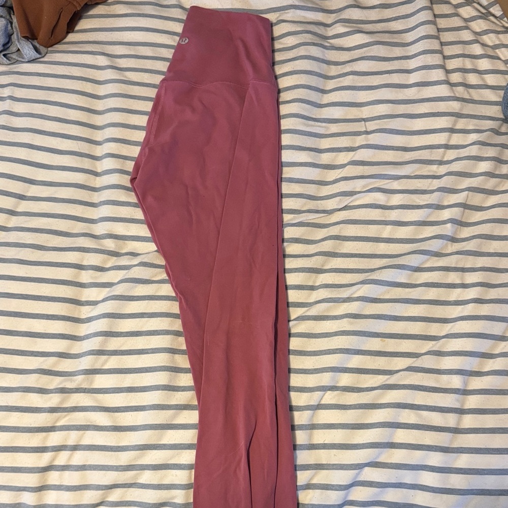 Pink lululemon leggings size 4